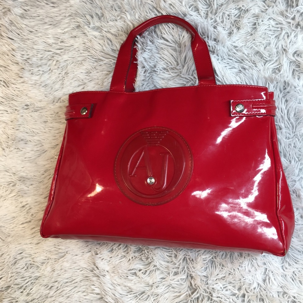 Red Armani Jeans Purse